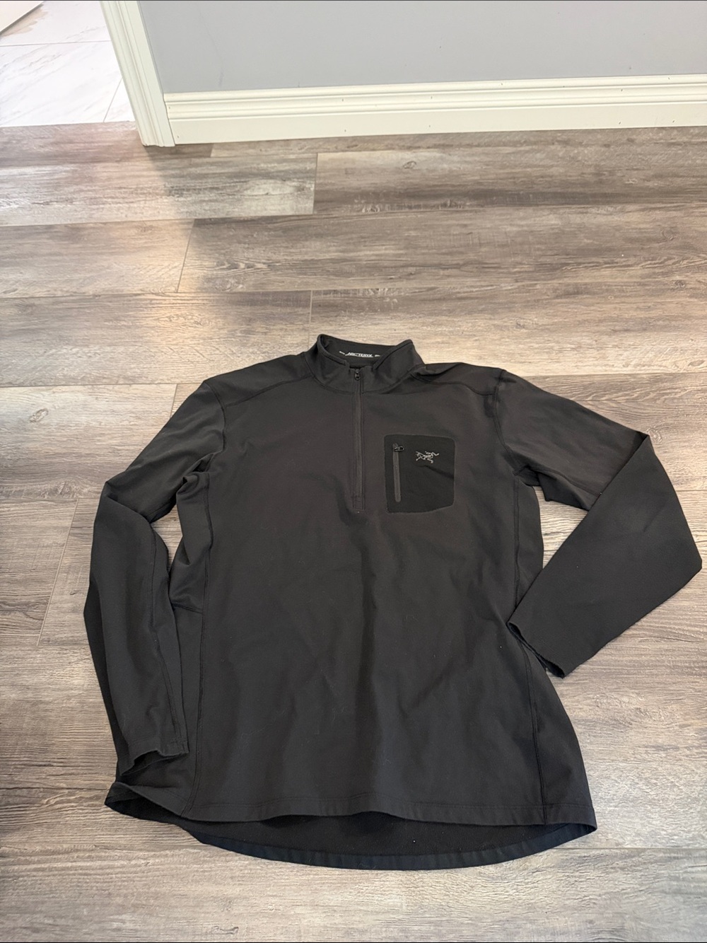 Arc'teryx Black Quarter-Zip Technical Pullover